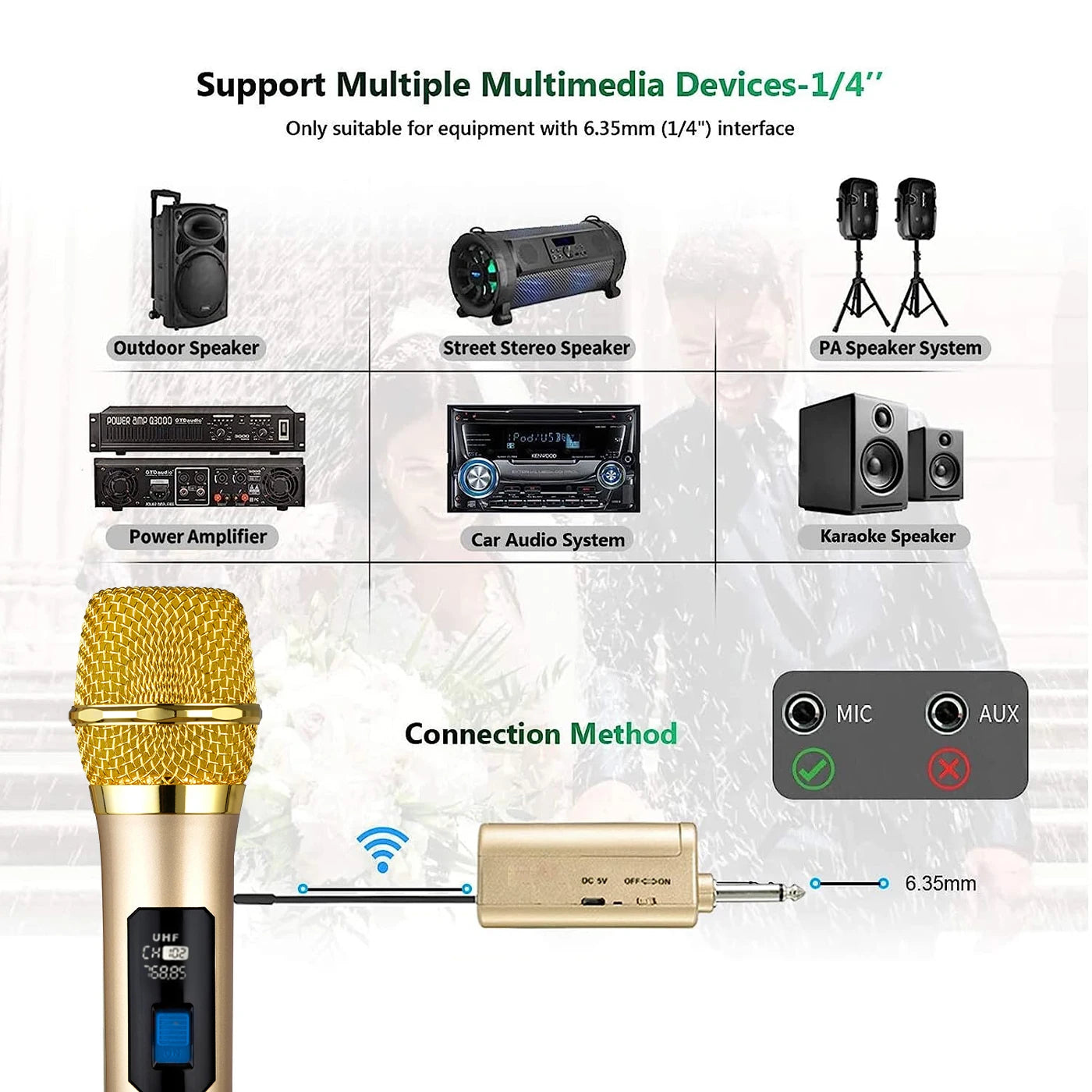 Kit 2 Microfones sem fio