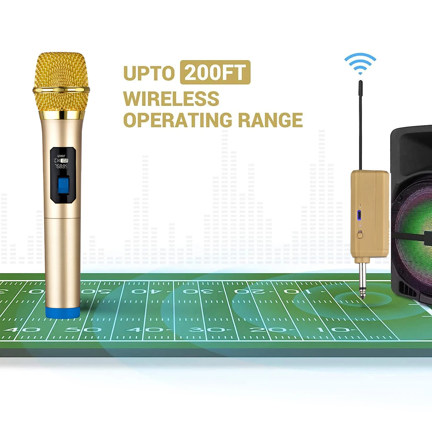 Kit 2 Microfones sem fio